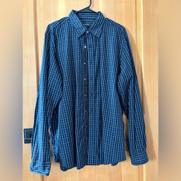 DKNY Men’s Button Down Check Print Black/White Longsleeve shirt. XL - Picture 1 of 11